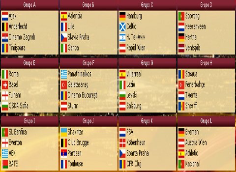 Sorteo de la fase de grupos de la Europa League