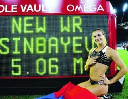 Isinbayeva vuelve a batir su propio récord del mundo