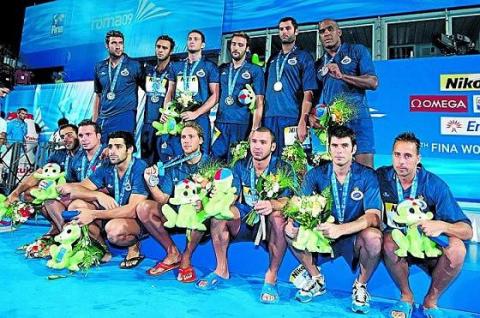 La selección española de waterpolo se colgó la plata en el Mundial de Roma