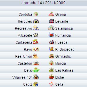 Liga Española 2009/10 2ª División: previa, horarios y retransmisiones de la Jornada 14