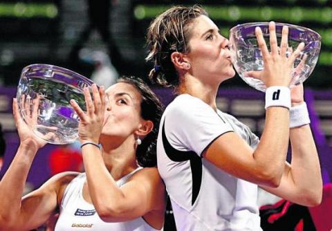 Torneo de Maestras: Nuria Llagostera y María José Martínez se proclaman campeonas en dobles