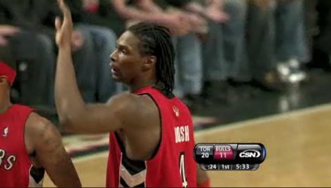 Golpe sobre la mesa de Chris Bosh