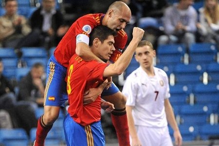 Europeo F.Sala: España golea 9-1 a Bielorrusia en el primer partido