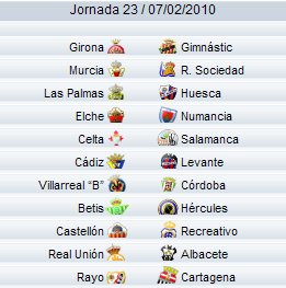 Liga Española 2009/10 2ª División: previa, horarios y retransmisiones de la Jornada 23