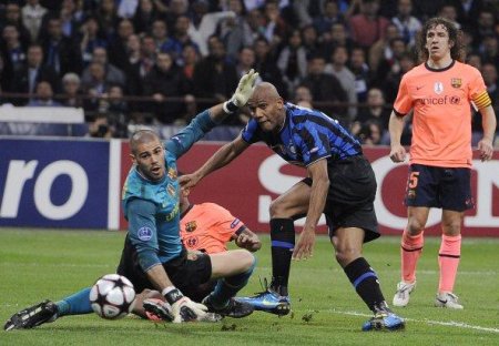 Liga de Campeones 2009/10: el Barça cae 3-1 ante el Inter y se complica la vida