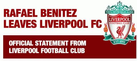 Rafa Benítez abandona el banquillo del Liverpool