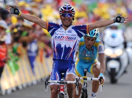 Tour de Francia 2010: Purito Rodríguez logra el primer triunfo para los españoles