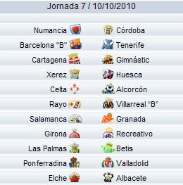 Liga Española 2010/11 2ª División: previa, horarios y retransmisiones de la Jornada 7