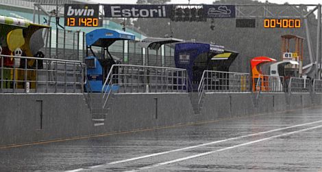 GP de Portugal de motocilismo: la lluvia obliga a suspender los entrenamientos oficiales