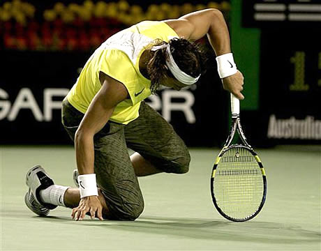 Nadal y sus rodillas