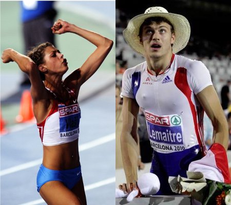 Christophe Lemaitre y Blanka Vlasic, atletas europeos del año