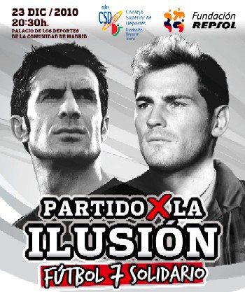 Iker Casillas y Luís Figo presentan el ‘Partido por la Ilusión’ que se disputará esta Navidad en Madrid