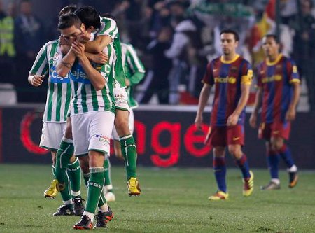 Copa del Rey 2010/11: el Betis se despide de la Copa venciendo al Barça por 3-1