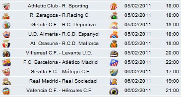 Liga Española 1ª División: horarios y retransmisiones de la Jornada 22 con Barcelona-Atlético y Real Madrid-Real Sociedad