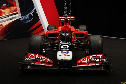 La escudería Marussia Virgin Racing presentó su nuevo MVR-02