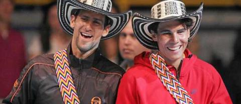 Rafa Nadal vence a Djokovic en exhibición en Colombia