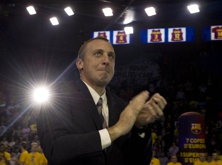 El Barcelona de balonmano retiró la camiseta de David Barrufet