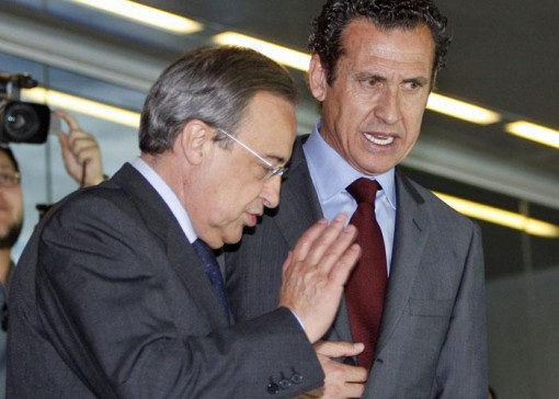 Jorge Valdano y Florentino Perez