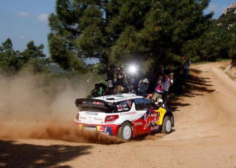 Rally de Italia: Sebastien Loeb es líder en Cerdeña tras la primera jornada, Dani Sordo marcha sexto