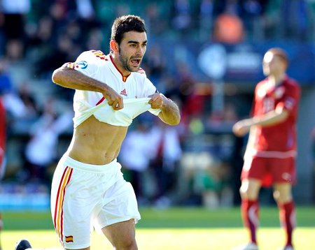 Adrián marcó dos goles con España sub 21