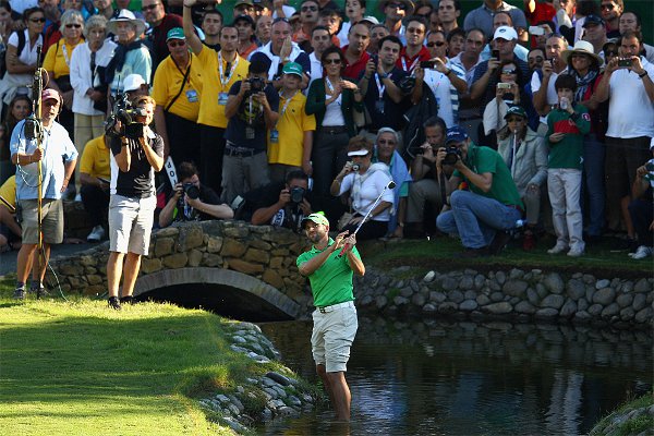 Sergio García Sergio García en el hoyo 17 del campo de Valderrama