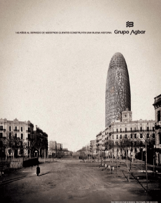 Foto: Torre Agbar hace 140 años