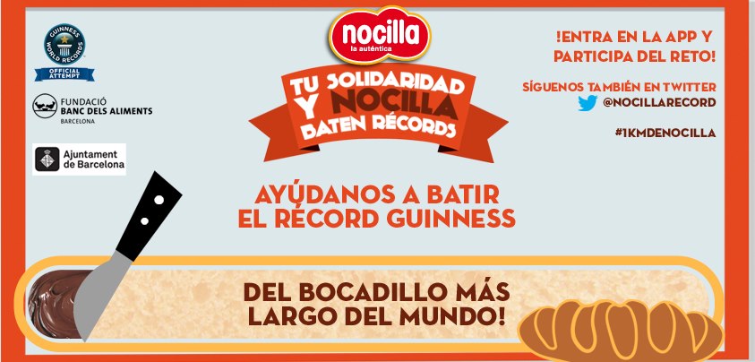 Este sábado Nocilla te necesita para elaborar el bocadillo más largo del mundo