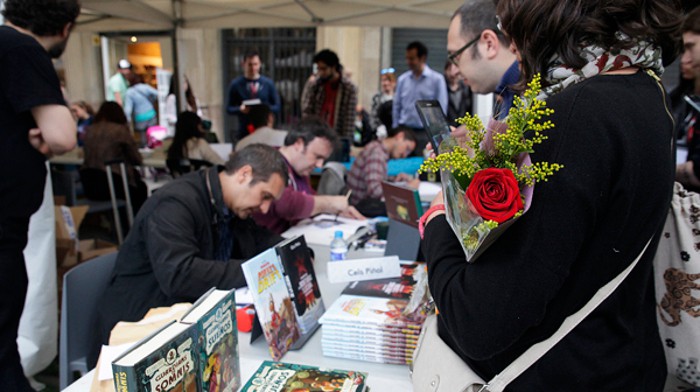 El día de Sant Jordi, rosas y libros para celebrar la cultura