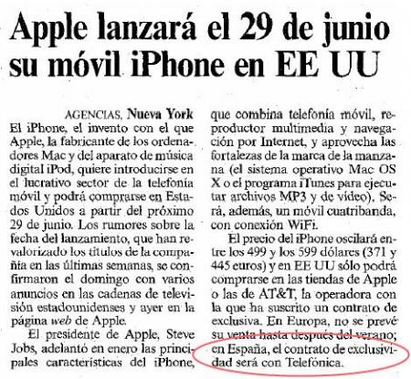 El iPhone con ¿Telefónica?