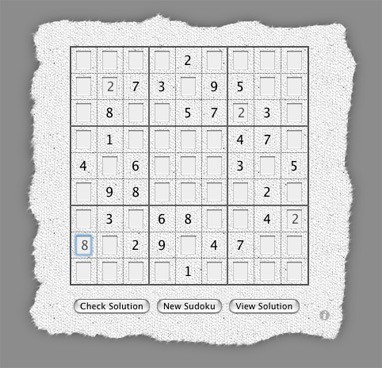 Widget: Sudoku