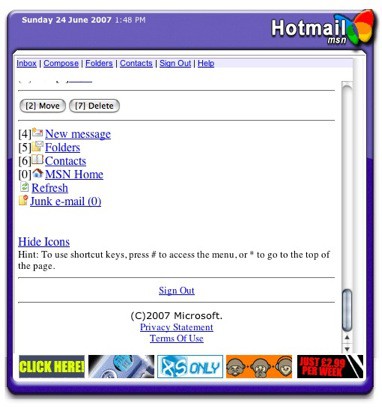 Widget: Hotmail