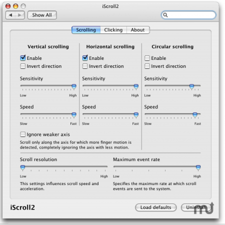 iScroll: Usa los dos dedos en el track-pad de tu portatil