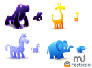 Iconos de animales para la jungla de tu Mac