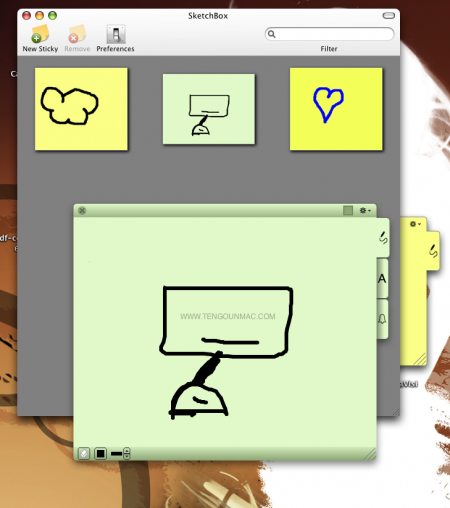 SketchBox: Gestor de Post-it para Mac