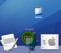 DropJPG: Conversor de imagenes en el Dock