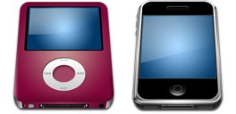Iconos: iPod, iPhone, iMac
