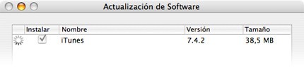 Actualización iTunes 7.4.2