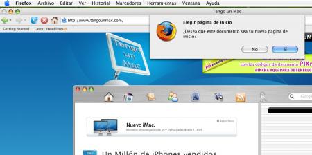 Truco: Cambiar la página de inicio de Firefox