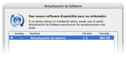 Actualización del firmware de las baterías para los MacBook Pro