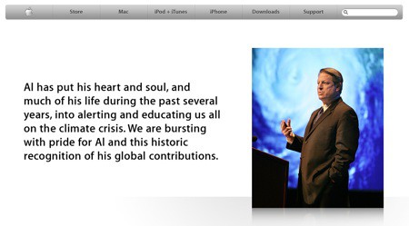 Al Gore en Apple.com