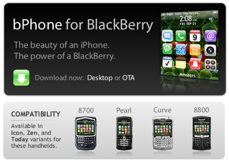 BlackBerry al estilo iPhone