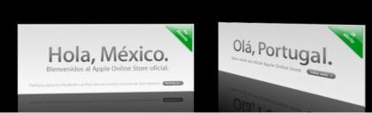 Nuevas Apple Store OnLine en México y Portugal