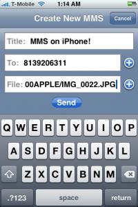 MMS desde el iPhone