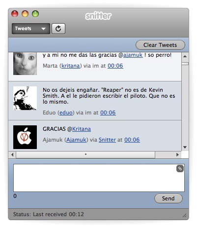 Snitter: Cliente de Twitter