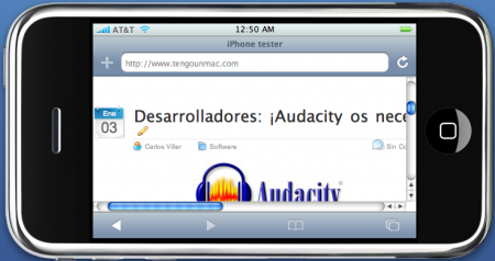 Comprueba como se ve tu web en el iPhone