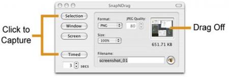 SnapNdrag: Capturador de Pantallas para Mac