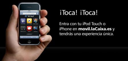 Portal movil para iPhone de La Caixa