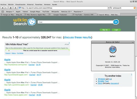 Primeras impresiones de Safari 3.1
