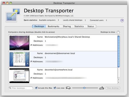 Nueva versión de Desktop Transporter