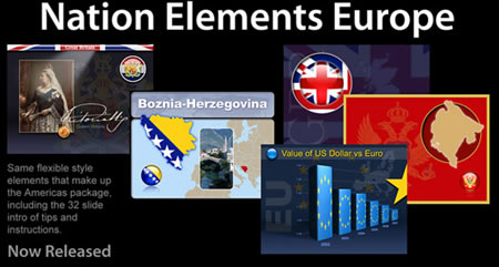 Nations Elements Europe disponible para Keynote